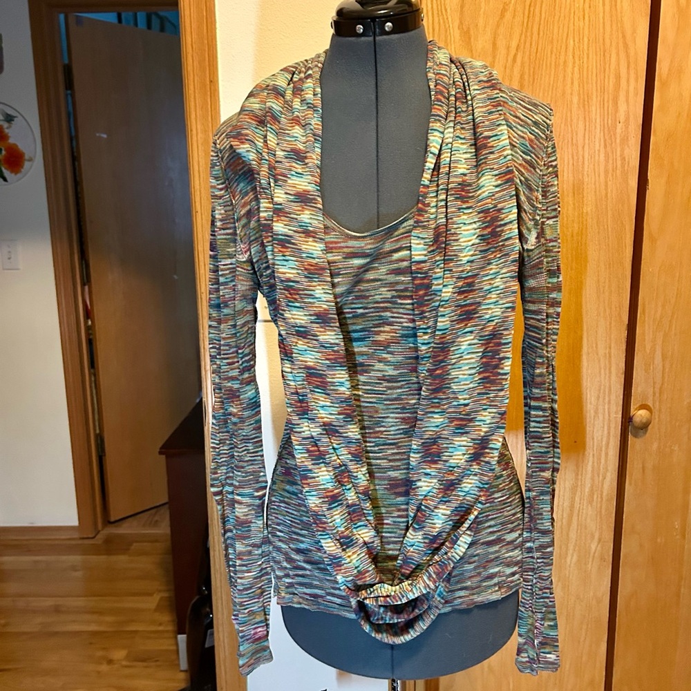 Colorful Women's Knit drape Top